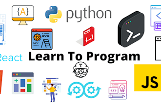 teach you javascript, python, react, full stack, devops