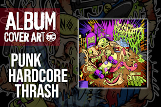 design a hardcore punk thrash cover art