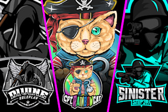 design your cartoon animal logo in mascot
