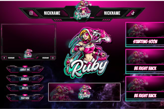 design custom twitch overlay for your stream