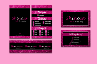 design bundle wrap, hang tag and business card in 12 hours