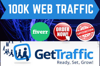 drive 100k web traffic for your website