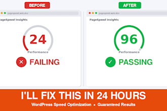 speed up your slow wordpress website in 24 hours