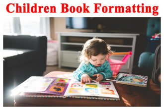 do children book formatting for amazon kdp paperback, kindle, lulu, ingram