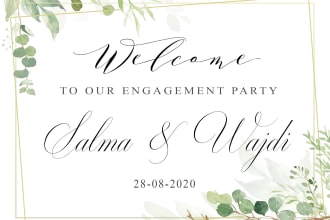 do your wedding welcome sign