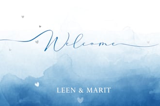 do your wedding welcome sign