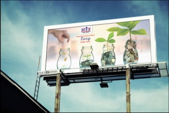 bill board and poster design making