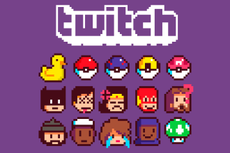 create express custom twitch pixel art emotes