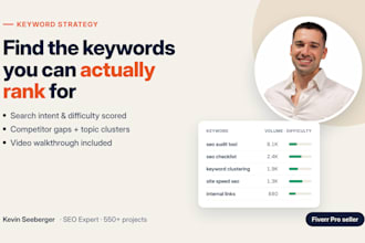 build a keyword strategy and topic clusters for your website
