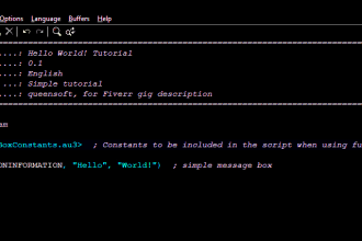 create simple, basic autoit automation program, free sample