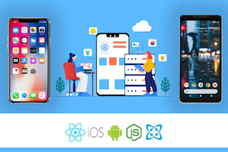 develop android ios  apps using react native