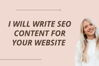 write content for your website