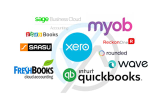 do quickbooks, xero accounting, bookkeeping and file setup