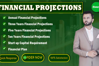 do financial projections, forecast and financial model