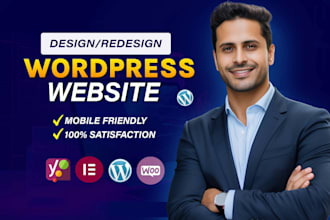 do wordpress website development, design or redesign wordpress blog website