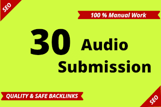 do audio submission to top 30 audio sharing sites