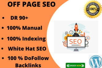 do off page SEO with high authority dofollow backlinks