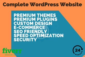 create a professional wordpress website with beautiful design