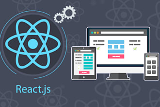 develop web app using react js, vue js, node js, php