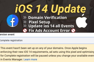 fix facebook pixel ios 14 update issue on pixel event and fix ads account error