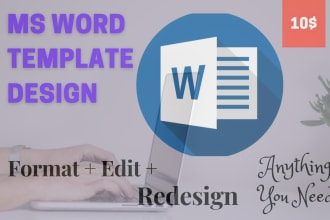 design microsoft ms word document template