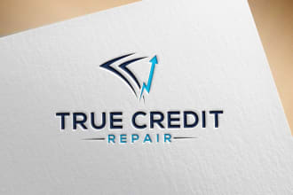design credit repair financial and accounting logo