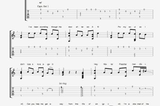 make a fast fingerstyle arrangement with tabs