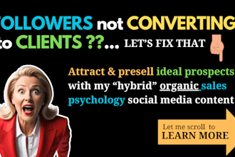 attract and presell followers with social media content strategy