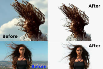 do hair masking and remove background very fast