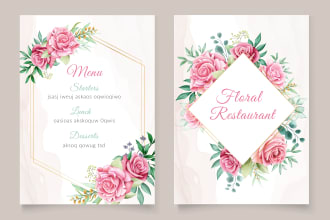 design menu cards for restaurants