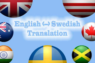 translate english to swedish and swedish to english
