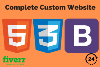 be your front end developer, HTML, CSS, bootstrap website