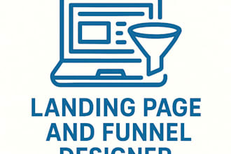 be your landing page designer and funnel designer
