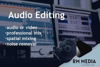 professionally clean, denoise, and mix any dialogue or sound