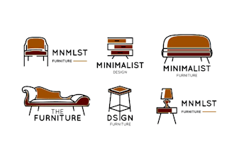 do modern home furnishing logo design with source files