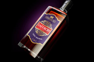 do product packaging design with die cut and 3d mockup