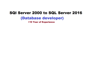 do sql server database development