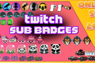 create amazing custom sub badge for your twitch