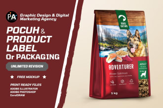 do professional pouch design, mylar bag and pouch packaging design for you