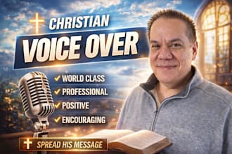 record a professional voice over for your church