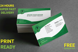 design stunning business cards within 24 hours