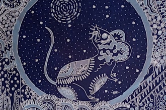 draw uniq vignette illustration for design batik
