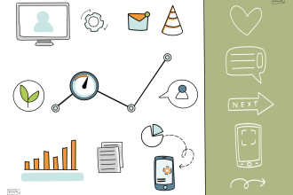 make clean and fun icon for brand professionals