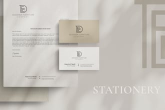 design business card and stationery