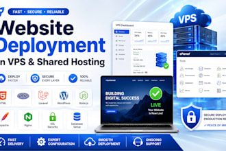 upload, install, migrate, or deploy your website on vps or shared hosting