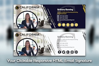 design your clickable HTML email signature