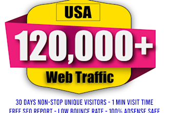 send the organic USA targeted web traffic for google ranking