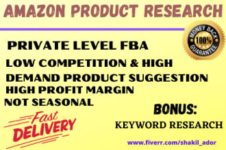 profitable amazon fba product research and keyword research