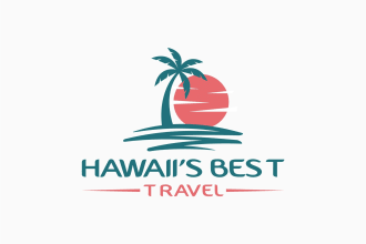 design the best professional travel, hiking, beach logo