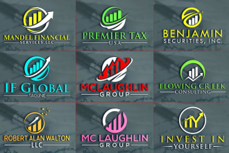 do a finance, management, investment and accounting logo